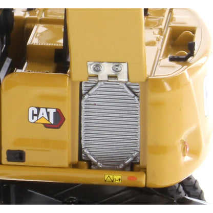 Model of a Caterpillar M318 Wheeled Excavator on a White Background