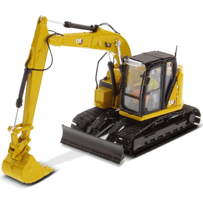 Model of a Caterpillar 315 Mini-Excavator on a White Background
