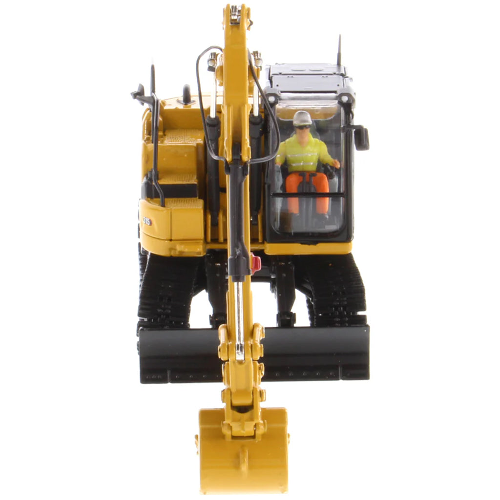 Model of a Caterpillar 315 Mini-Excavator on a White Background