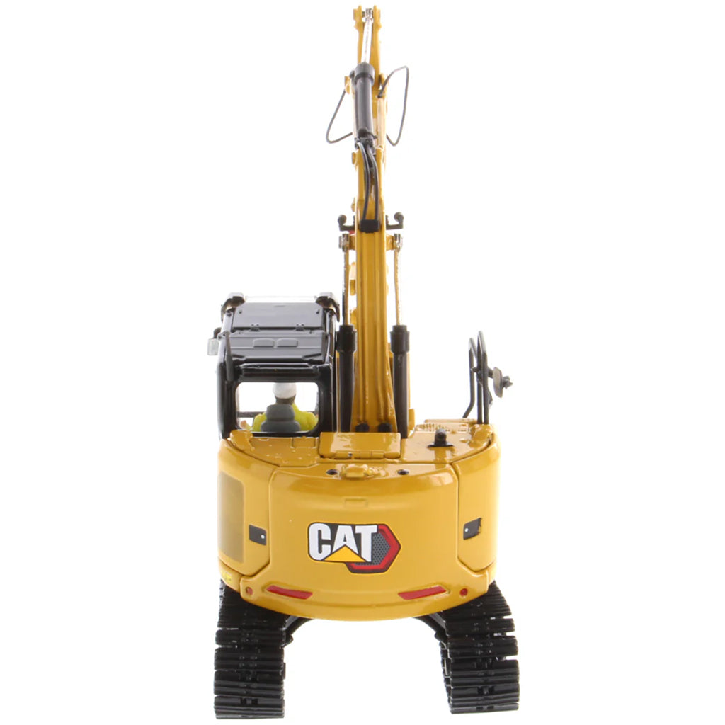Model of a Caterpillar 315 Mini-Excavator on a White Background