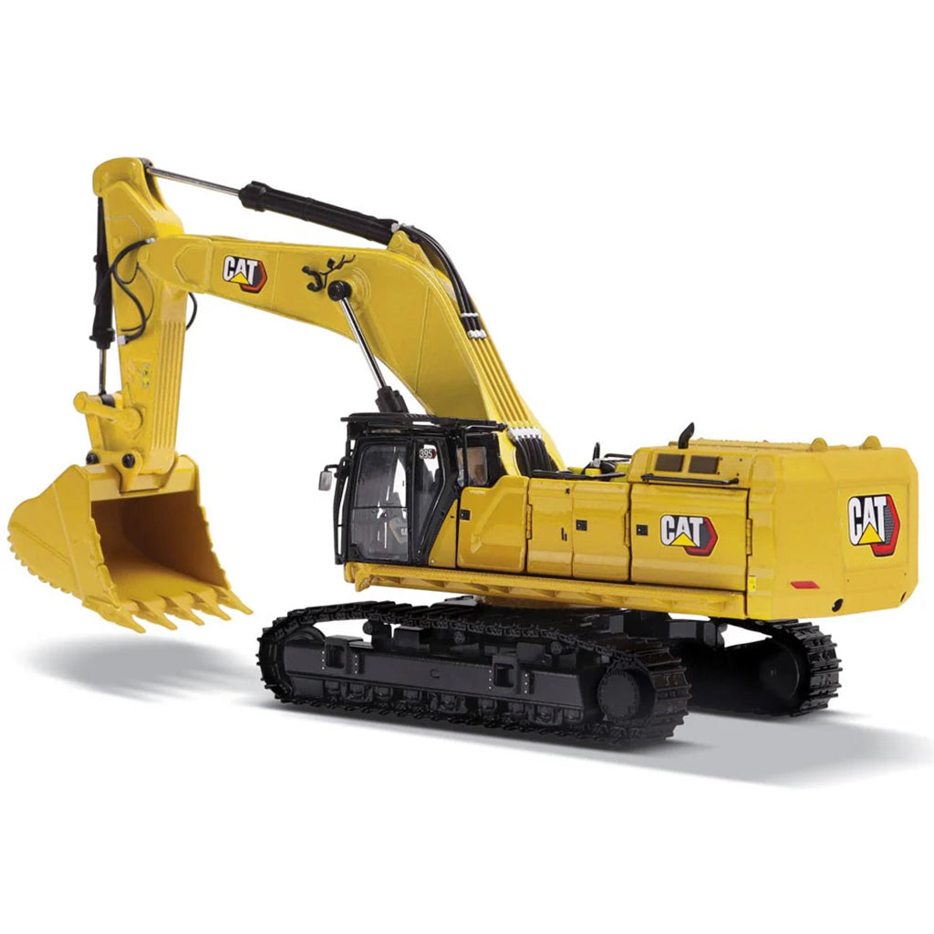 Model of a Next Generation Caterpillar 395 Super Large Hydraulic Excavator Mass Excavation Version on a White Background