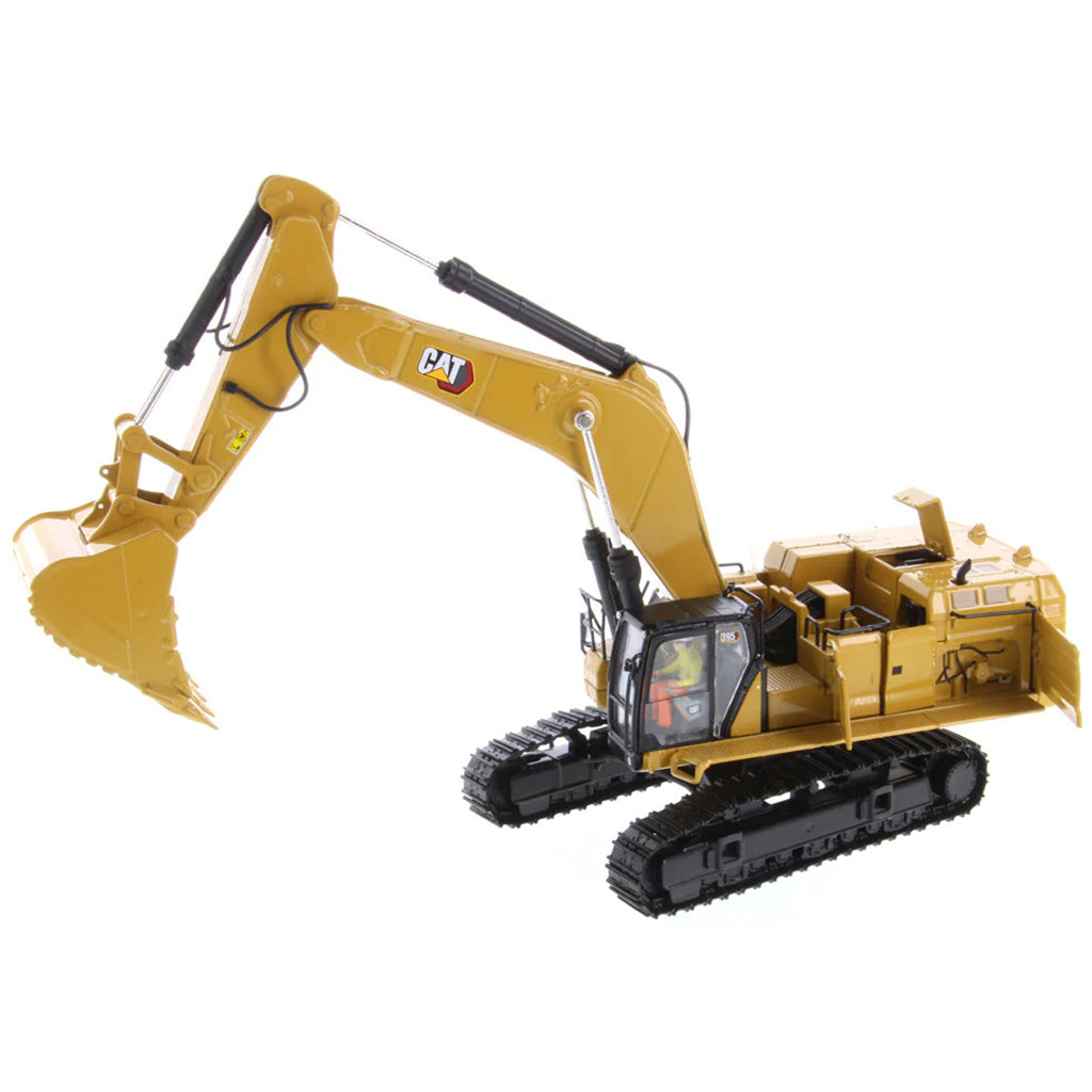 Model of a Next Generation Caterpillar 395 Super Large Hydraulic Excavator Mass Excavation Version on a White Background