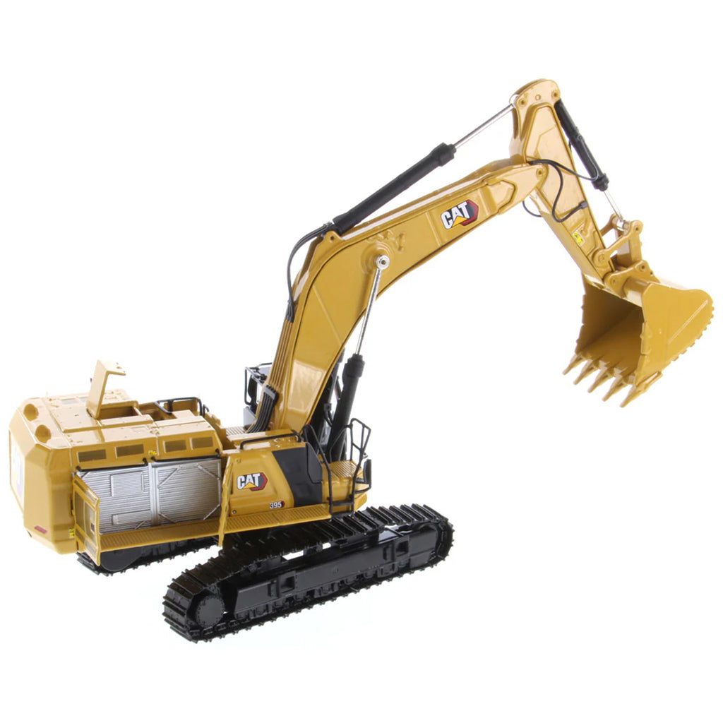 Model of a Next Generation Caterpillar 395 Super Large Hydraulic Excavator Mass Excavation Version on a White Background