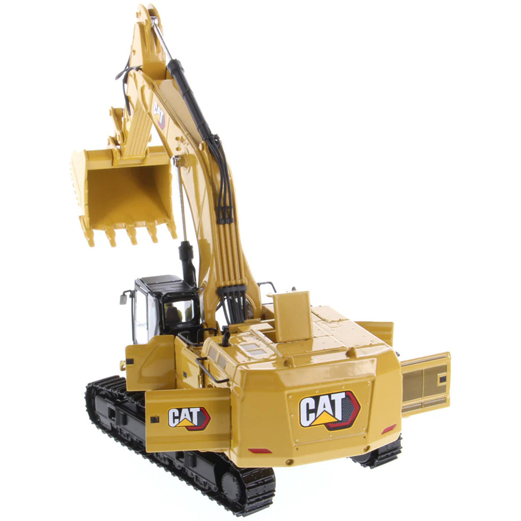 Model of a Next Generation Caterpillar 395 Super Large Hydraulic Excavator Mass Excavation Version on a White Background