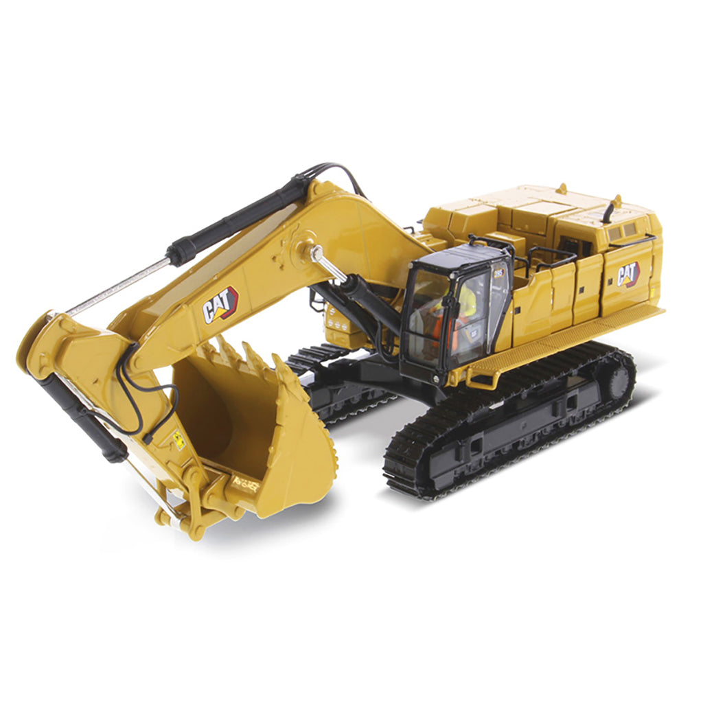 Model of a Next Generation Caterpillar 395 Super Large Hydraulic Excavator Mass Excavation Version on a White Background