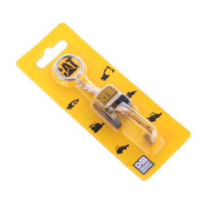 Caterpillar 320 Hydraulic Excavator Keychain in Blister Packaging on a white background