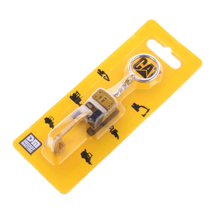 Caterpillar 320 Hydraulic Excavator Keychain in Blister Packaging on a white background