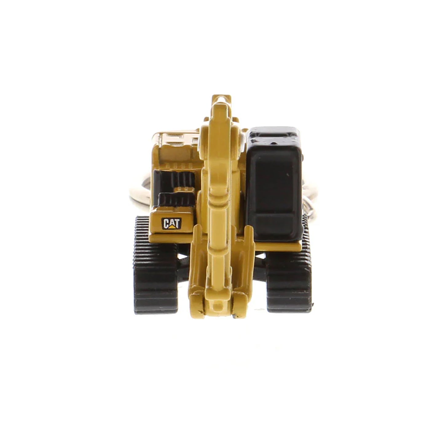 Caterpillar 320 Hydraulic Excavator Keychain on a white background