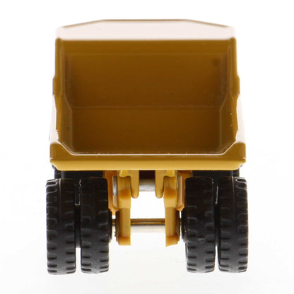 Mini Model of a Caterpillar 770 Off-Highway Haul Truck on a White Background