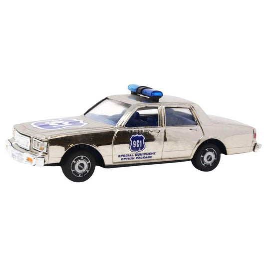 Model police car with 'Special Equipment Option Package' on a white background