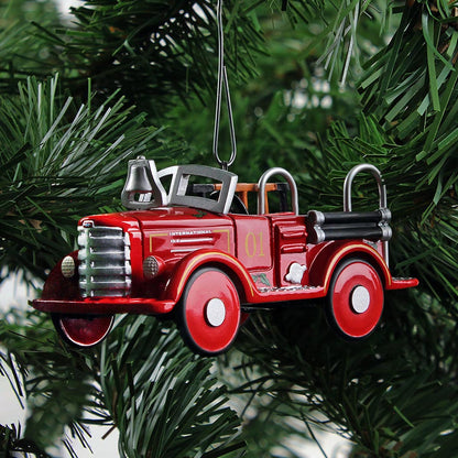 Ornament - International KB Fire Truck (Red)