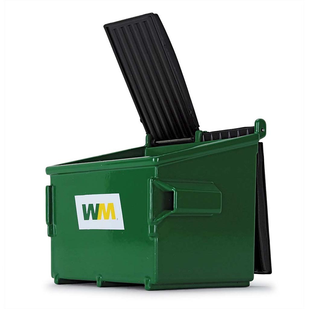 Trash Bin Front Load Dumpster "Waste Management" (Green)