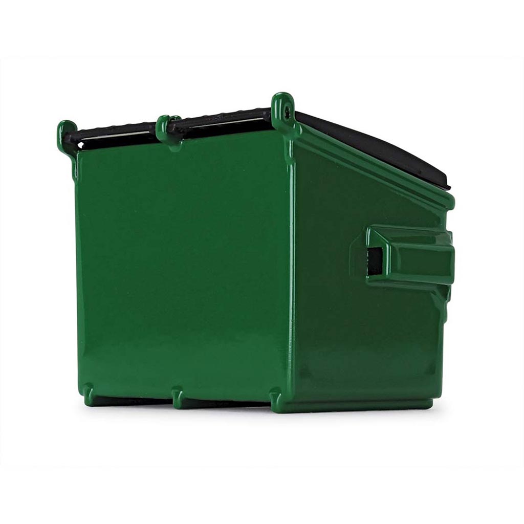 Trash Bin Front Load Dumpster "Waste Management" (Green)