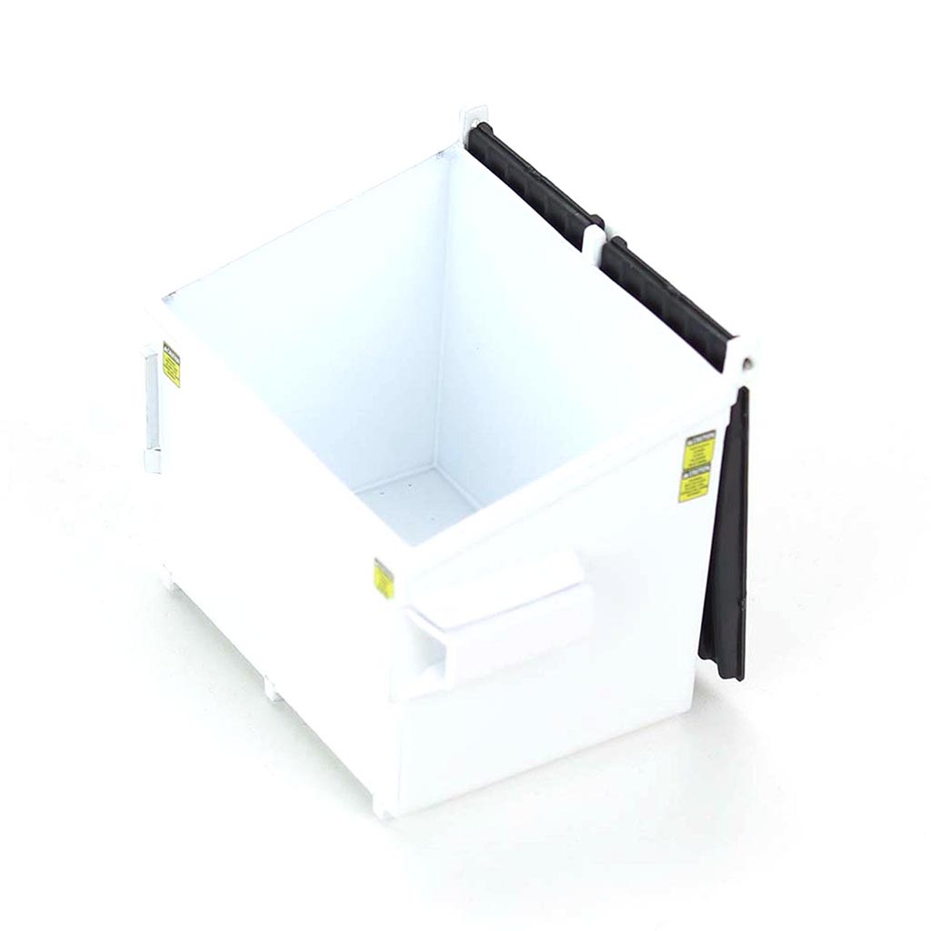 Trash Bin Front Load Dumpster (White)