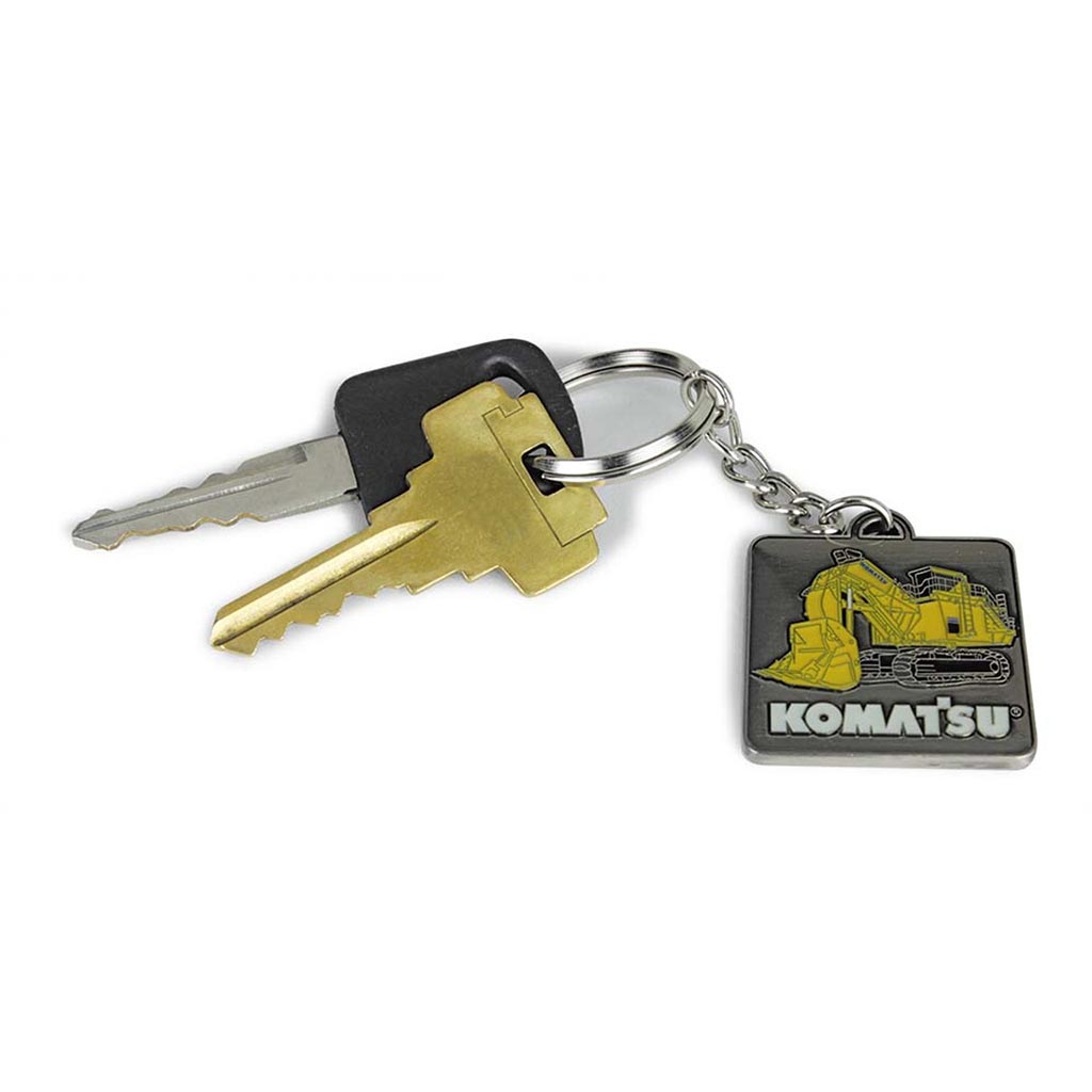 Komatsu Mining Dump Truck & Excavator Keychain