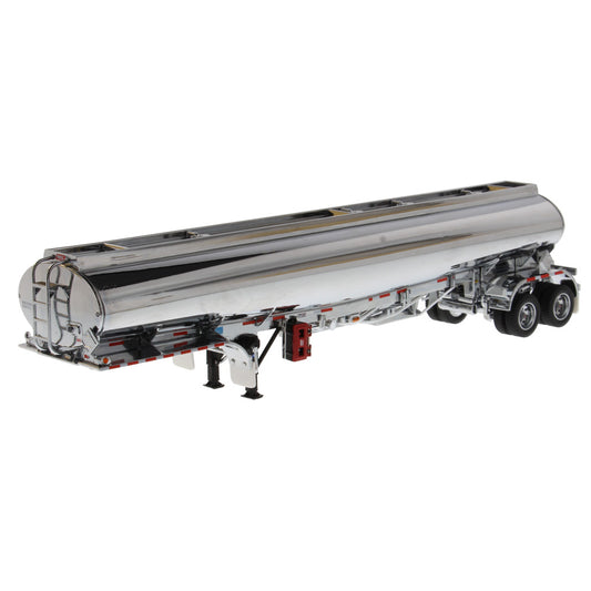 Model of a Chrome Heil FD 9300/DT-C4 Petroleum tanker trailer on a white background