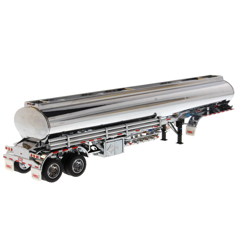 Model of a Chrome Heil FD 9300/DT-C4 Petroleum tanker trailer on a white background