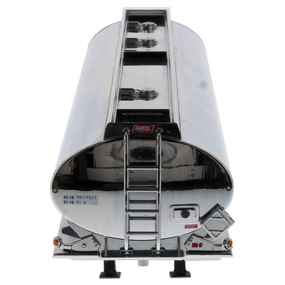 Model of a Chrome Heil FD 9300/DT-C4 Petroleum tanker trailer on a white background