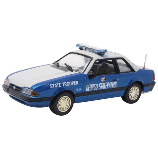 Model of a Georgia State Patrol police car on a white background