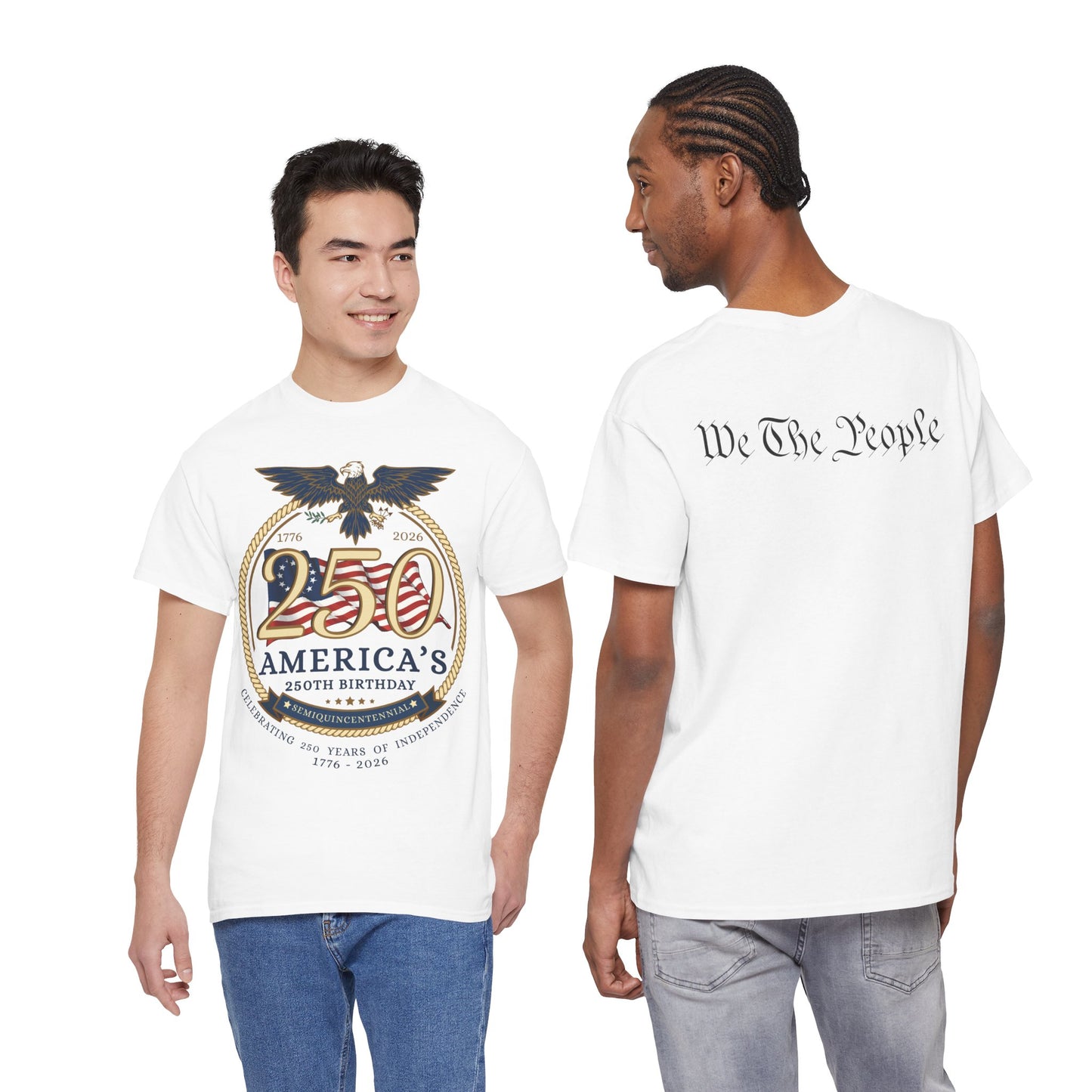 Founding Eagle 250th America’s 250th Birthday T-Shirt — Patriotic "We The People" Tee