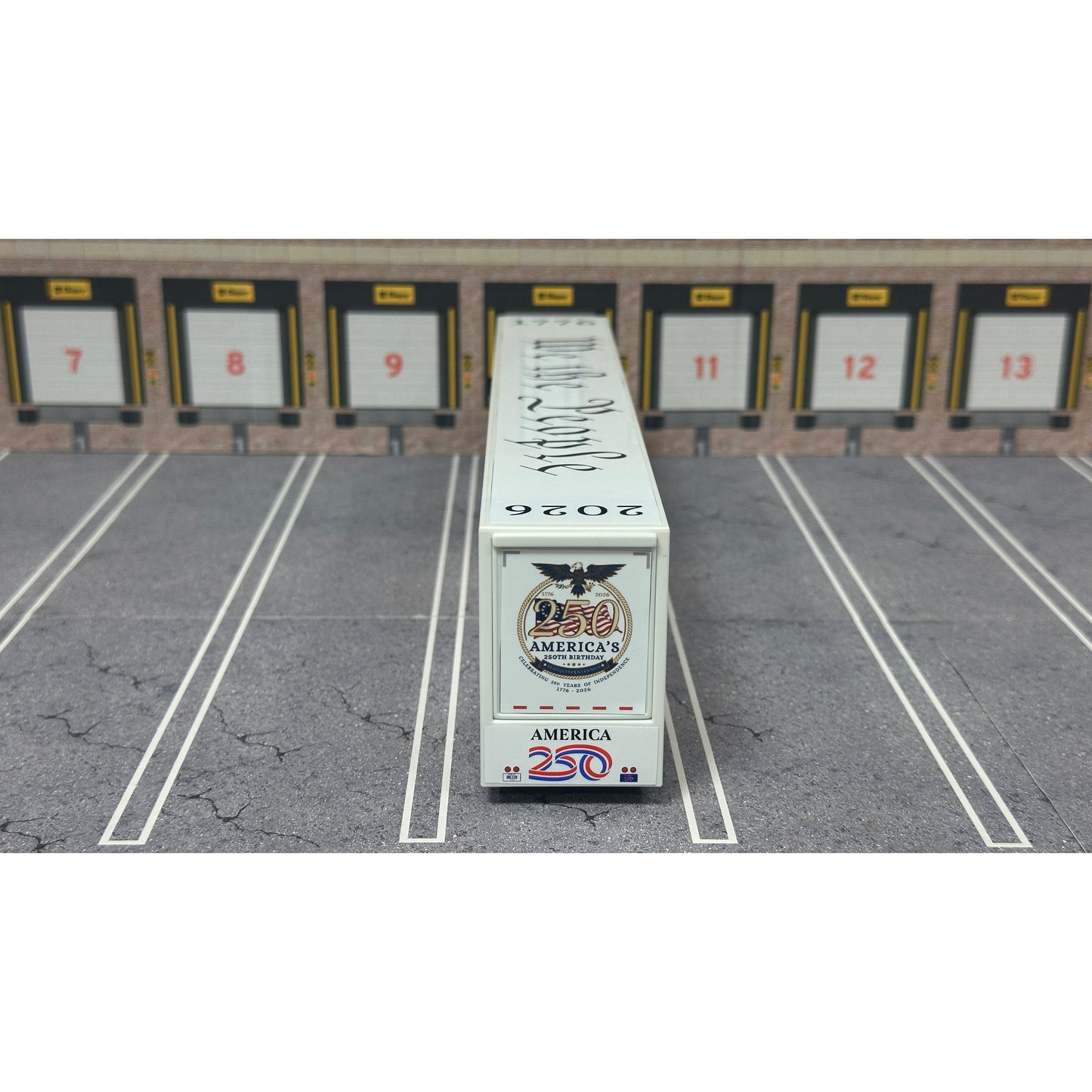 2022 Freightliner eCascadia Day Cab w/Racing Van Trailer "America 250 - Version 1"