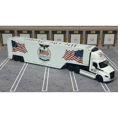 2022 Freightliner eCascadia Day Cab w/Racing Van Trailer "America 250 - Version 1"