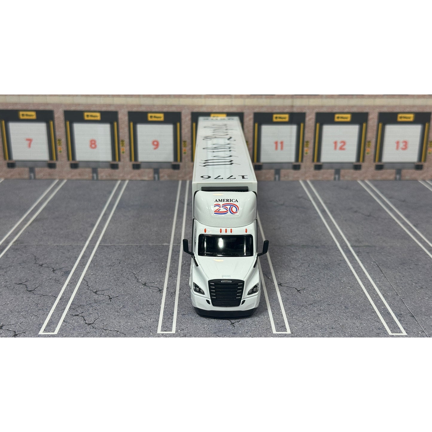 2022 Freightliner eCascadia Day Cab w/Racing Van Trailer "America 250 - Version 1"