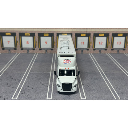 2022 Freightliner eCascadia Day Cab w/Racing Van Trailer "America 250 - Version 1"