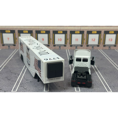 2022 Freightliner eCascadia Day Cab w/Racing Van Trailer "America 250 - Version 1"