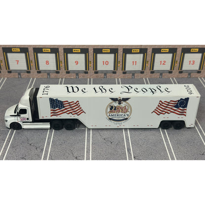 2022 Freightliner eCascadia Day Cab w/Racing Van Trailer "America 250 - Version 1"