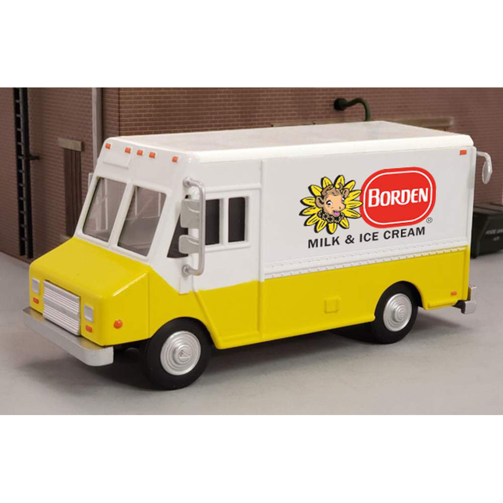 <p>Grumman Step Van "Borden's Dairy Products" (Yellow/White)</p>