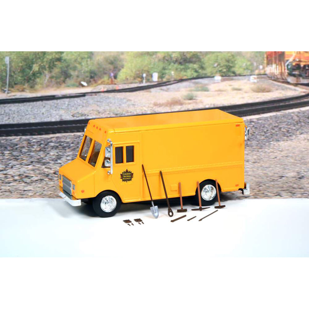 Grumman Step Van "Canadian National Railways" (Orange) w/Accessories