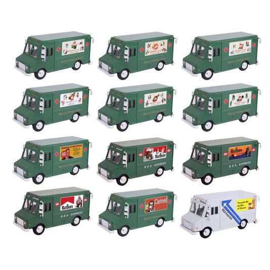 Railway Express Agency Cigarette Advertising Truck Collection (Set of 12)