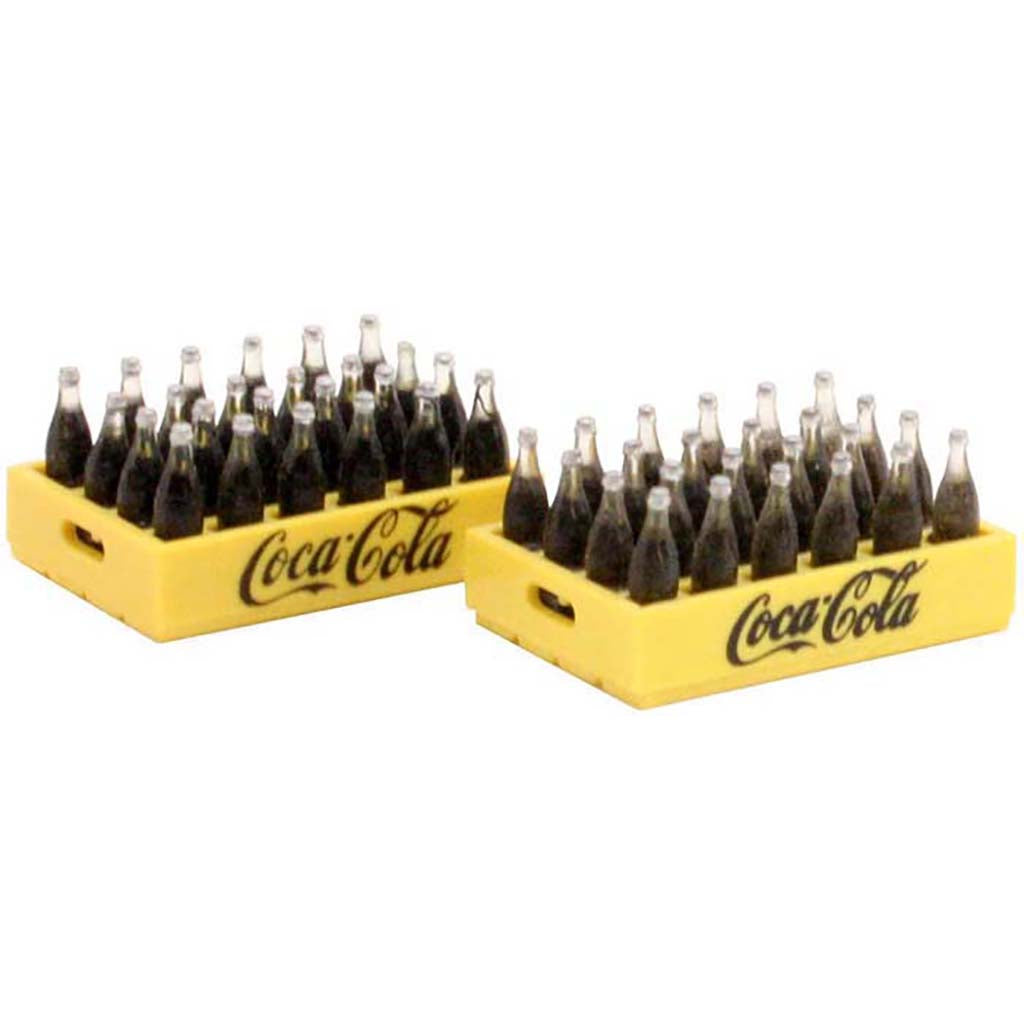 Coca-Cola Bottles & Crate (2)