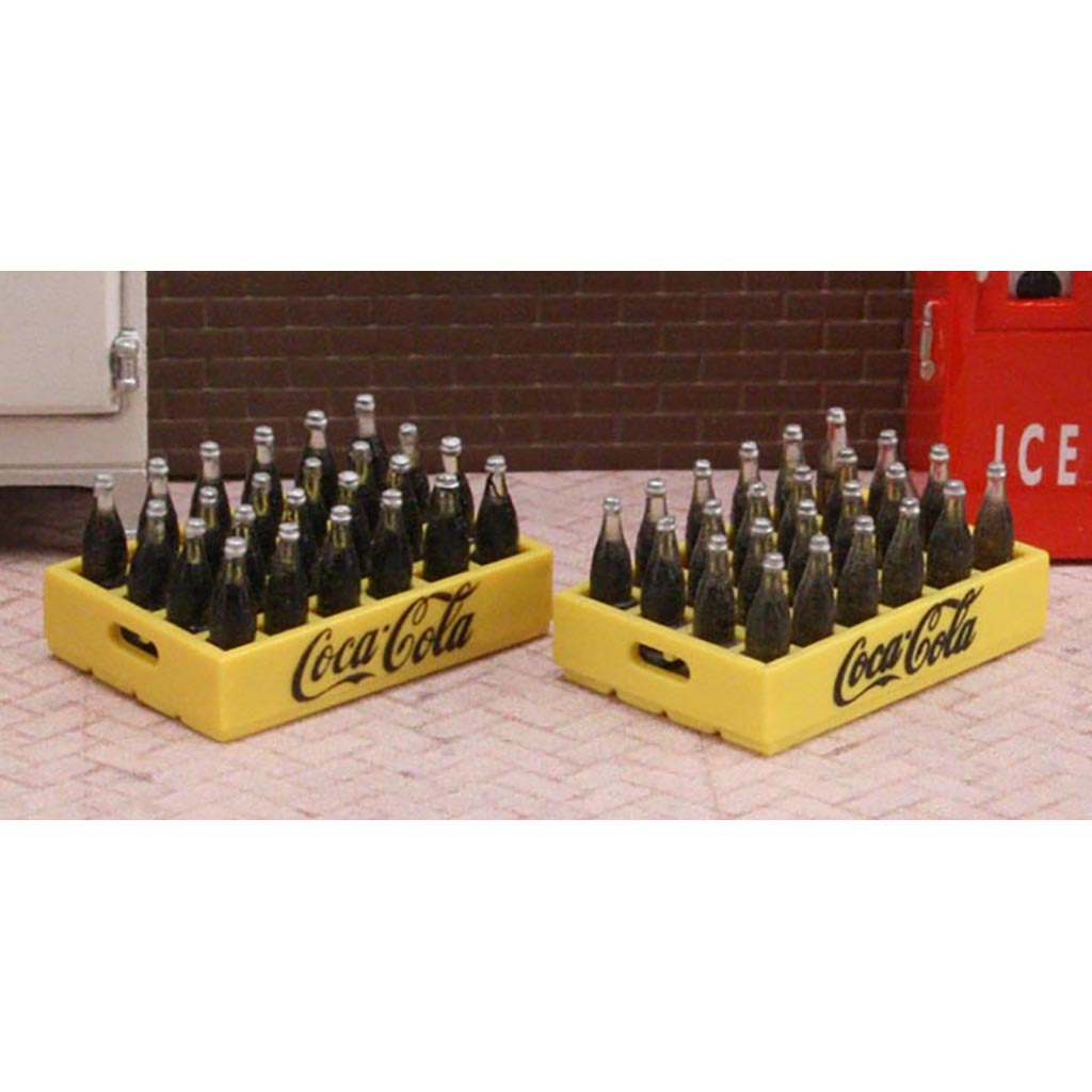 Coca-Cola Bottles & Crate (2)