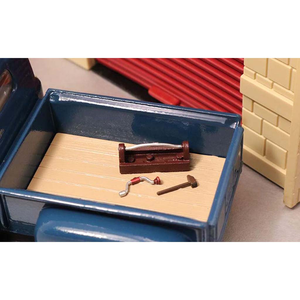 Carpenter's Tool Box (1), Brace & Bit (1) & Mallet (1)