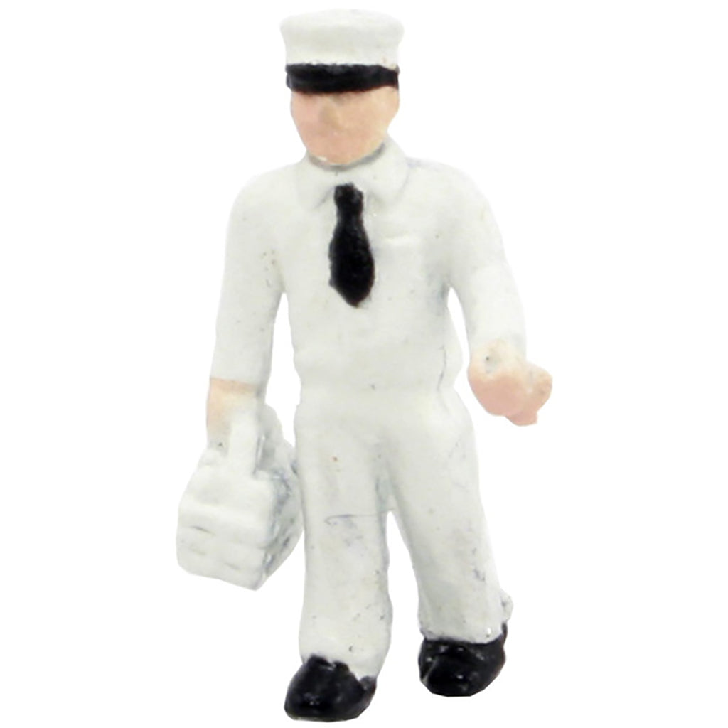 Milkman Figure w/Milk Carrier (White)