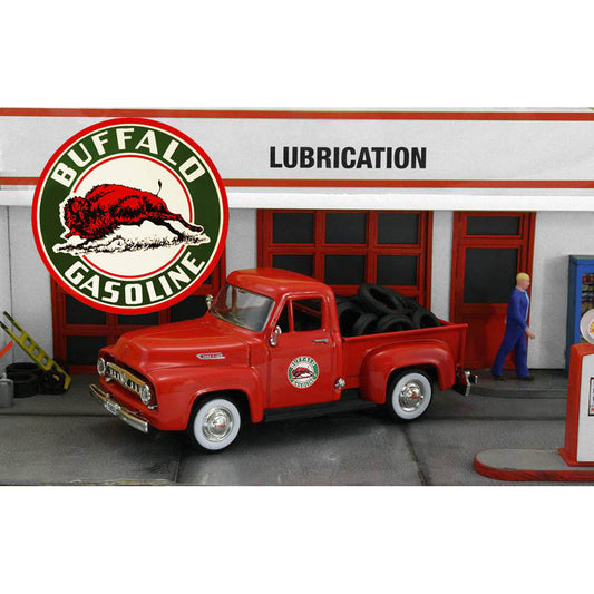 1953 Ford F-100 Pickup "Buffalo Gasoline" w/Tire Load