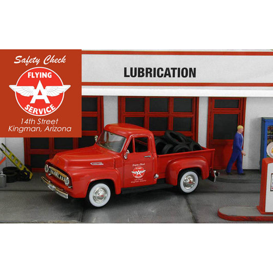 1953 Ford F-100 Pickup "Flying A Service" w/Tire Load