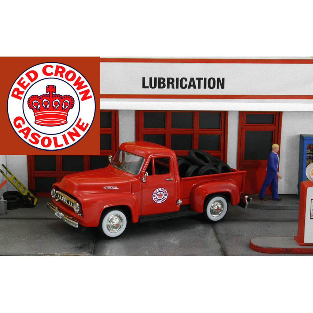 1953 Ford F-100 Pickup "Red Crown Gasoline" w/Tire Load