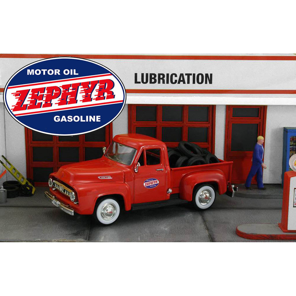 1953 Ford F-100 Pickup "Zephyr Gasoline" w/Tire Load