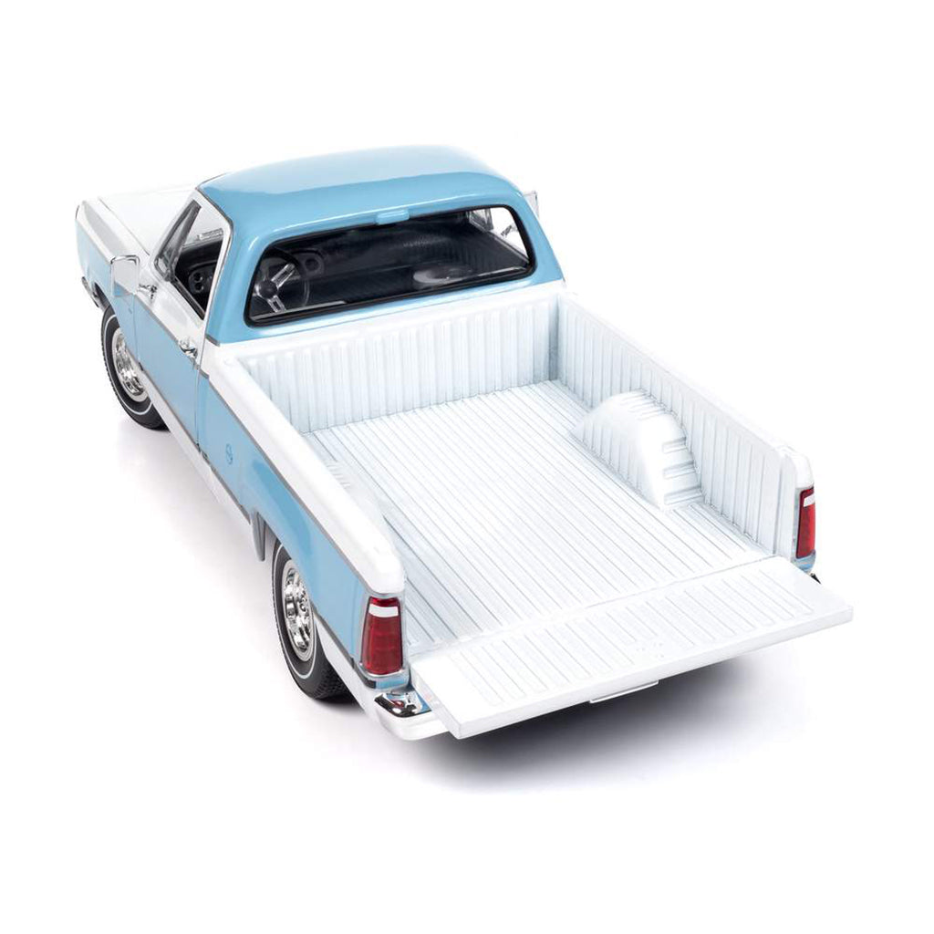 1977 Dodge D100 Adventurer Sweptline Pickup Truck (Light Blue/White)