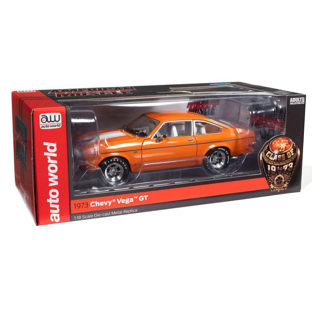 <p>1973 Chevrolet Vega GT "Class of 1973" (Bright Orange/White)</p>