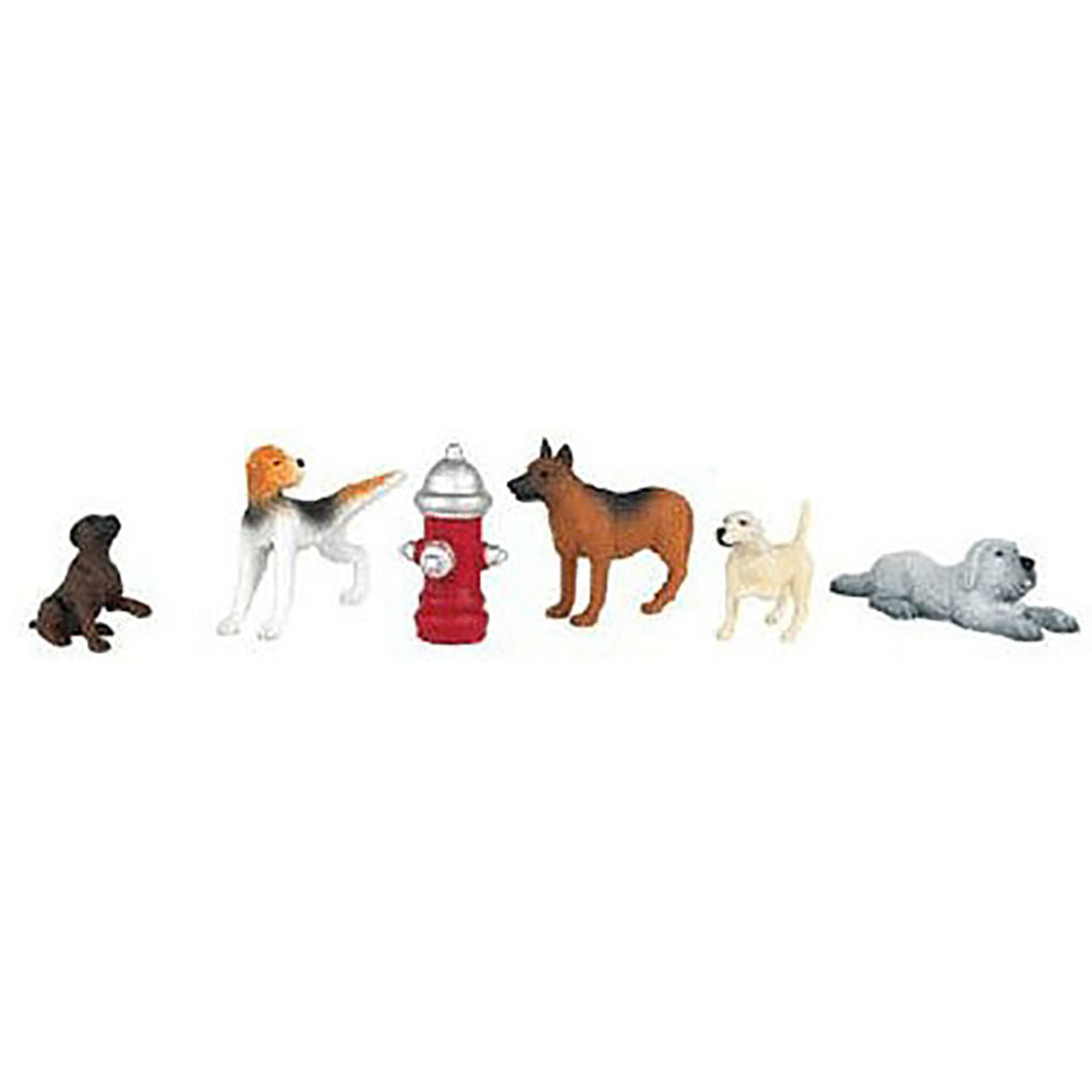 O-Gauge Dogs w/Fire Hydrant (6)