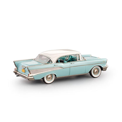 1957 Chevy Bel Air 4-Door Hardtop (Larkspur Blue/India Ivory)