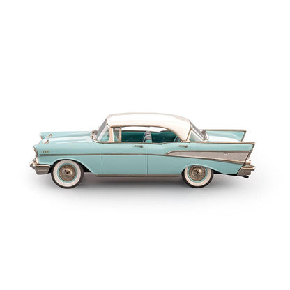 1957 Chevy Bel Air 4-Door Hardtop (Larkspur Blue/India Ivory)