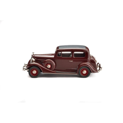 1934 Chevy 2-Door Sedan (Regent Maroon w/Red Wheels)