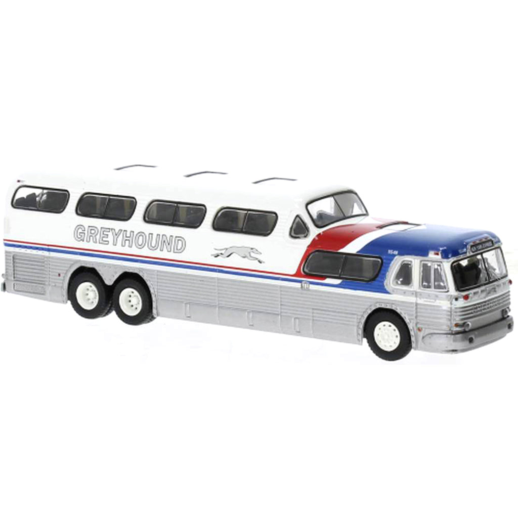 1956 GMC PD-4501 Scenicruiser "Greyhound "Super Scenicruiser" (White/Blue/Red)