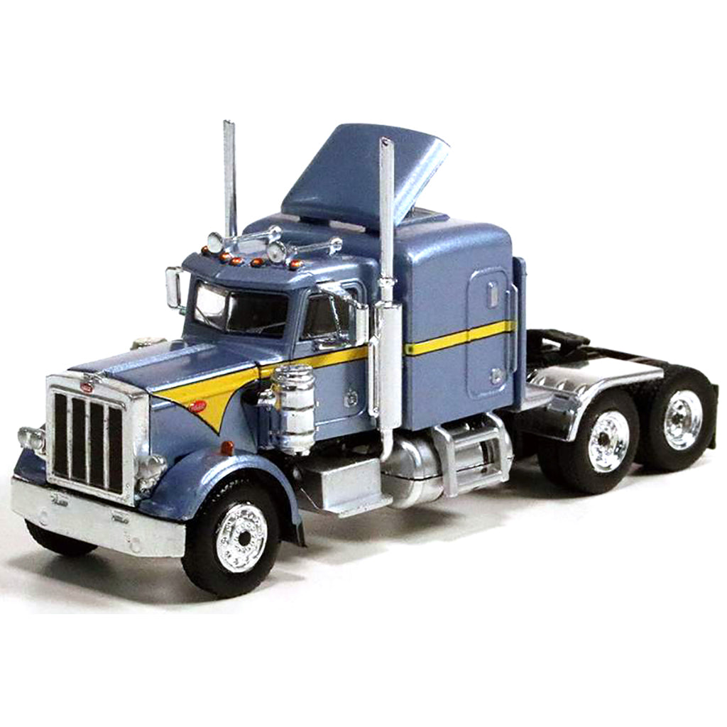 1973 Peterbilt 359 Tractor (Light Blue Metallic w/Yellow Stripes)