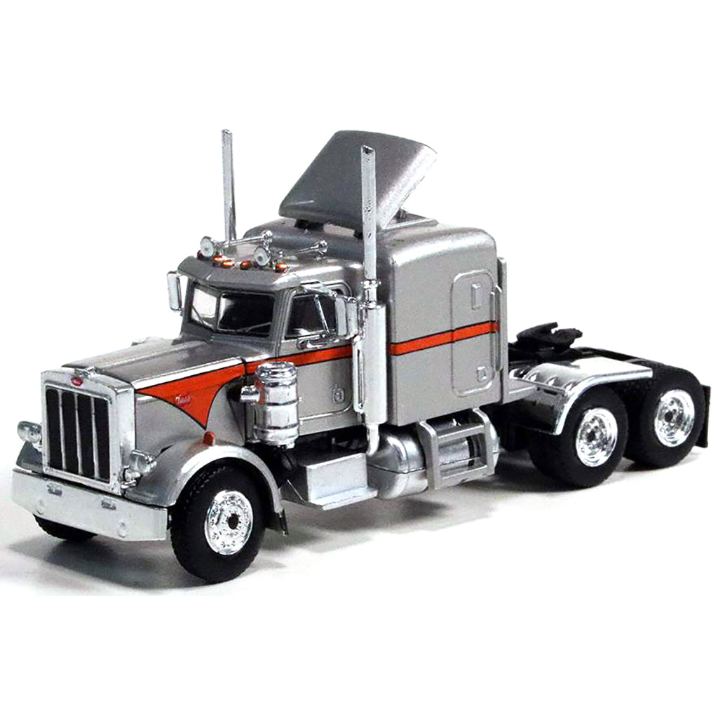 1973 Peterbilt 359 Tractor (Silver w/Orange Stripes)